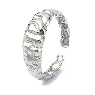 304 Stainless Steel Cuff Rings for Women