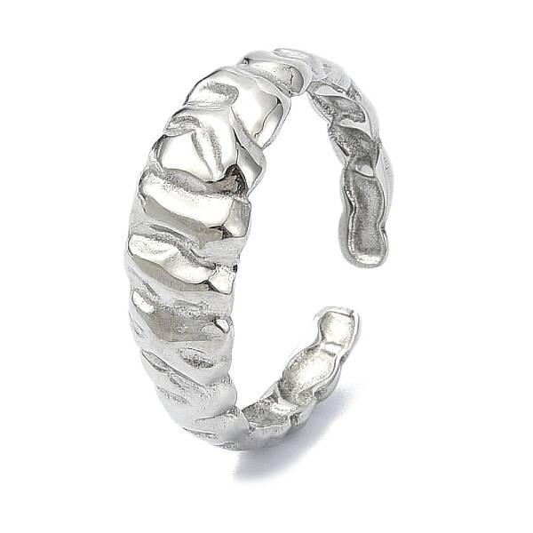 304 Stainless Steel Cuff Rings for Women