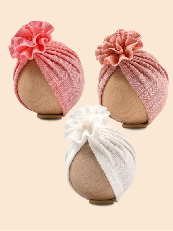 Cute Baby Hat, Soft Comfortable High Elasticity Baby Hat, Newborn Infant Kids Hat for Indoor & Outdoor Wear, Baby Bonnet