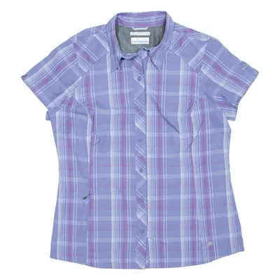COLUMBIA Womens Shirt Purple Check M