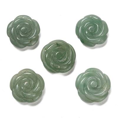 Natural Green Aventurine Carved Pendants