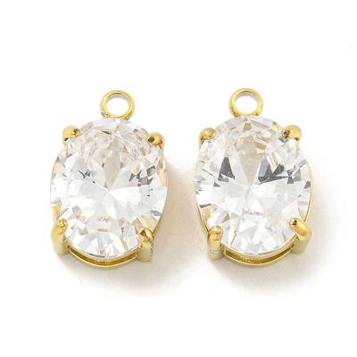 PVD Vacuum Plating 304 Stainless Steel Pendants Cubic Zirconia Pendants