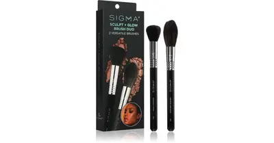Sigma Beauty Duo Beauty Sculpt + Glow brush set for a perfect look 2 pcs