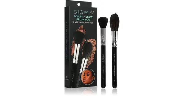 Sigma Beauty Duo Beauty Sculpt + Glow brush set for a perfect look 2 pcs