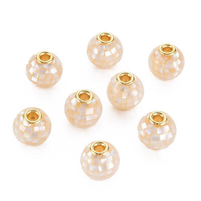 Natural White Shell Mother of Pearl Shell Beads