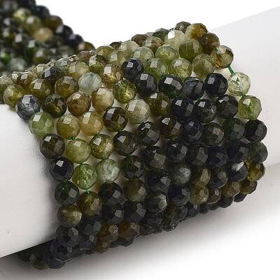 Natural Green Tourmaline Beads Strands