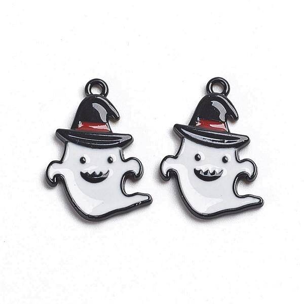 Gunmetal Plated Alloy Enamel Pendants