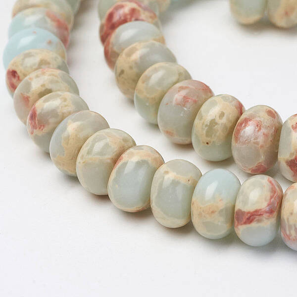 Synthetic Aqua Terra Jasper Beads Strands