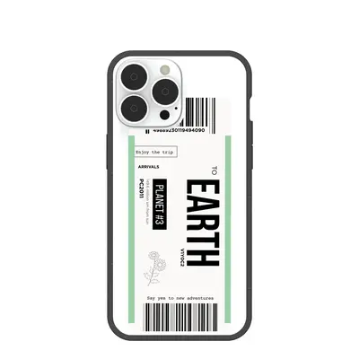 Clear Earthbound iPhone 13 Pro Max Case With Black Ridge