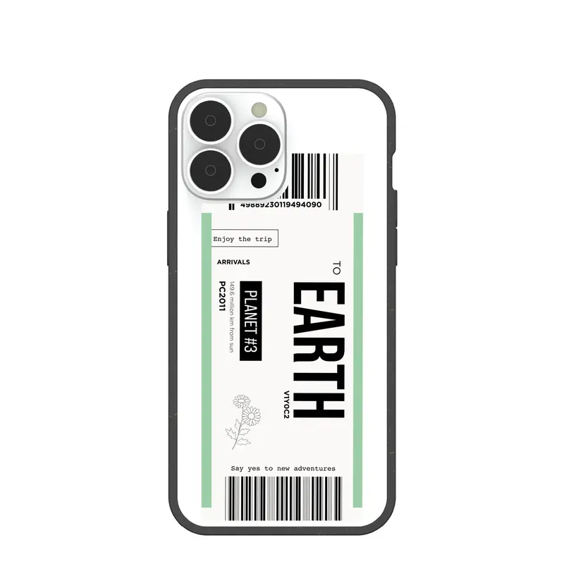 Clear Earthbound iPhone 13 Pro Max Case With Black Ridge