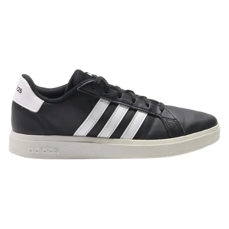 ADIDAS Grand Court 2023 Sneaker Trainers Black Leather Boys UK 5