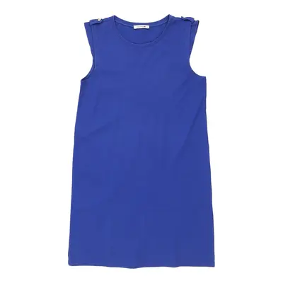 Lacoste Mini T-Shirt Dress - Large Blue Cotton | Size: large