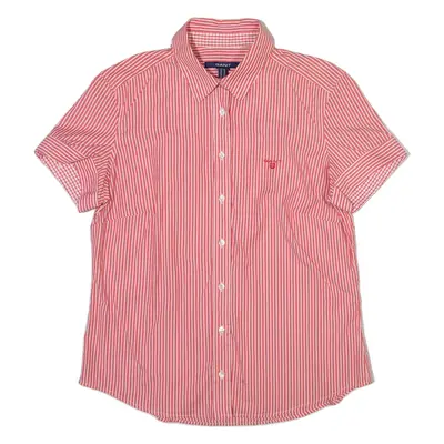 GANT Womens Shirt Red Striped UK 12