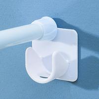 2pcs/set Self-adhesive Wardrobe Hanging Rod Holder, Punch Free Curtain Rod Hook for Home Supplies