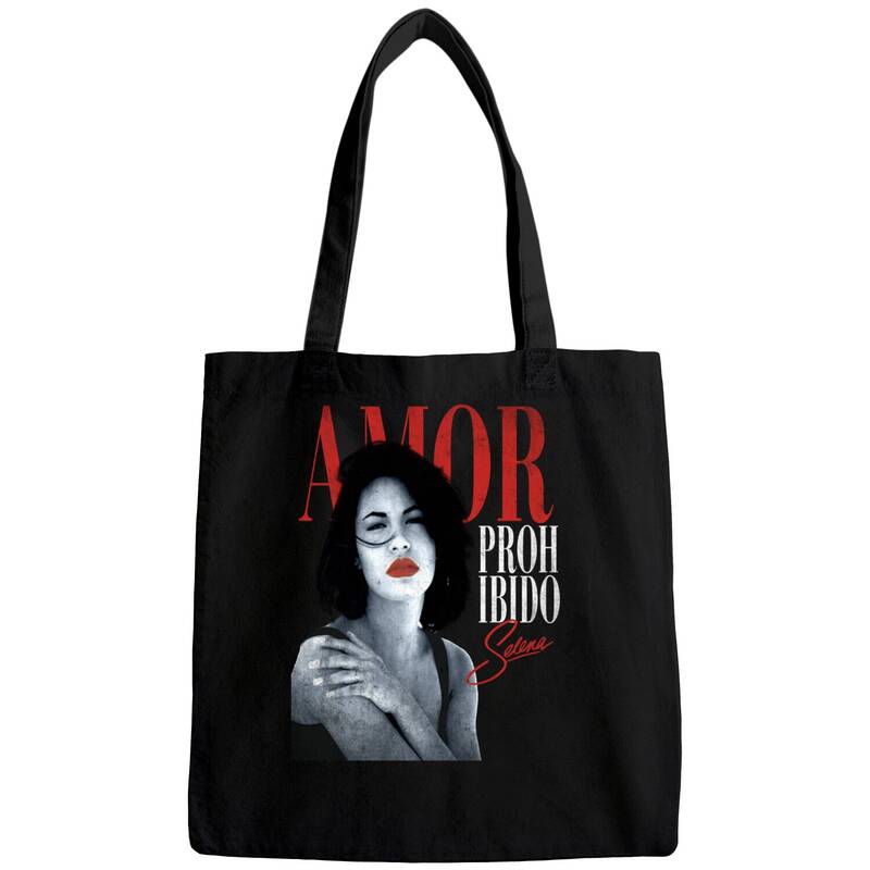 Vintage Style Selena Quintanilla Amor Prohibido Graphic Tee Bags