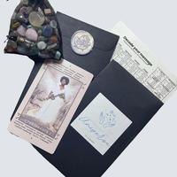 Message from the Universe Bundle - With Confetti Scoop Intuitive Crystal Good Luck, Tarot Cards & Message Decoder