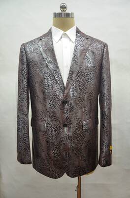 Mens Alligator Leather Jacket - Gator Jacket - Brown