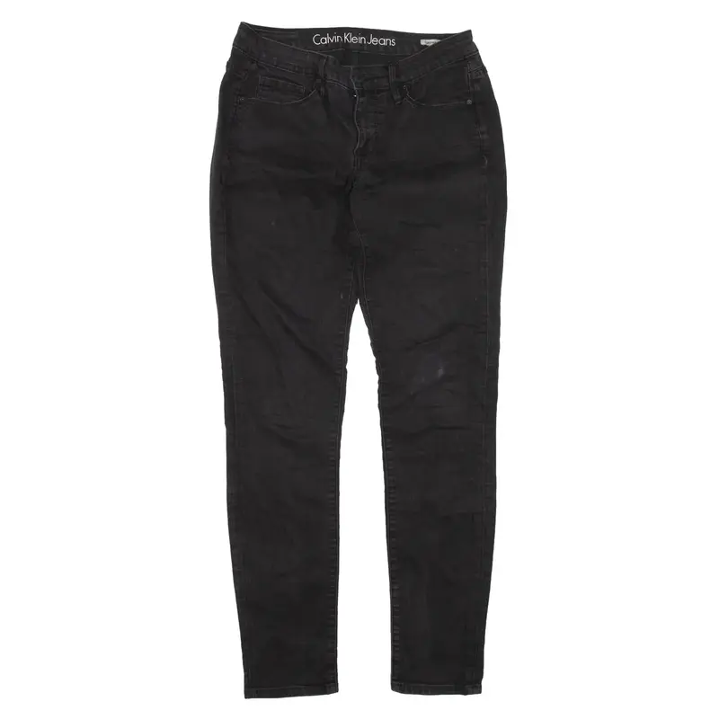 CALVIN KLEIN Jeans Black Denim Slim Skinny Womens W30 L32