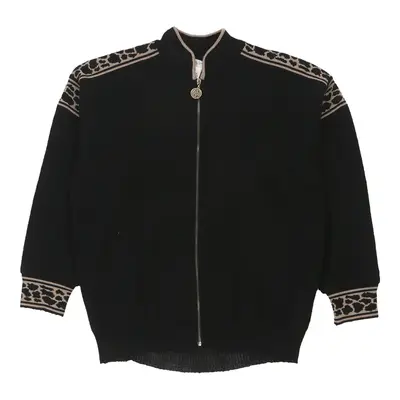 Vintage Bleyle Zip Up - Small Black Wool