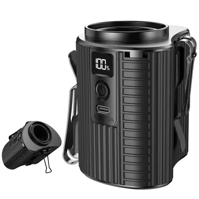 Mini Waist Fan, 5 Speeds Wearable Personal Clip Fan for Outdoor, Jobsite, Travel