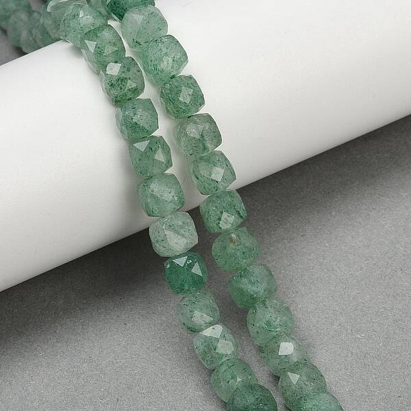 Natural Green Strawberry Quartz Beads Strands