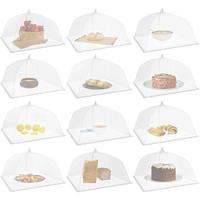 12 Pack Large & Tall 17x17 Inches Pop-Up Mesh  Covers Tent Umbrella for Outdoors,  & Collapsible Picnic Accessories Outdoor  ...