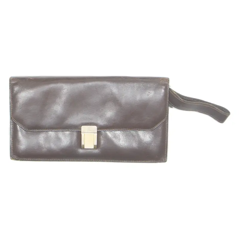 Womens Clutch Bag Brown Leather