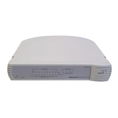 3Com 3CR16708-91-UK | OfficeConnect 9-port Managed Switch 8 x 10/100Base-TX LAN, 1 x 10/100/1000Base-T LAN Managed Switch