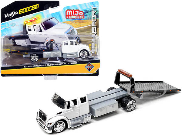 International DuraStar Flatbed Truck White \