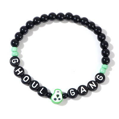 Halloween Acrylic Beads Stretch Bracelets for Women Men