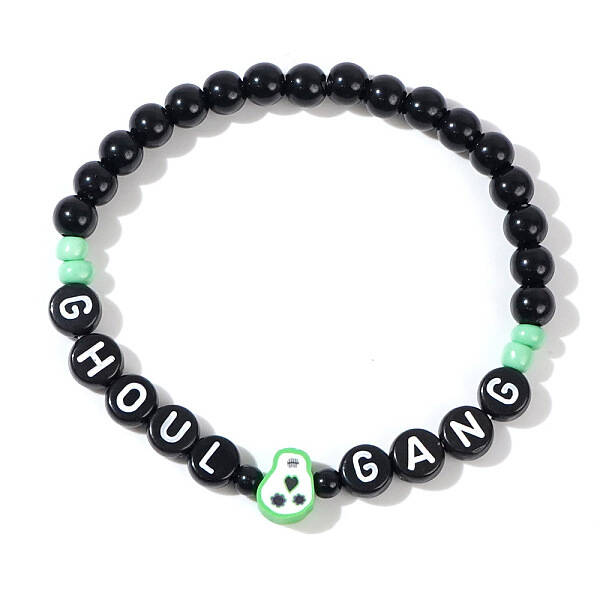Halloween Acrylic Beads Stretch Bracelets for Women Men