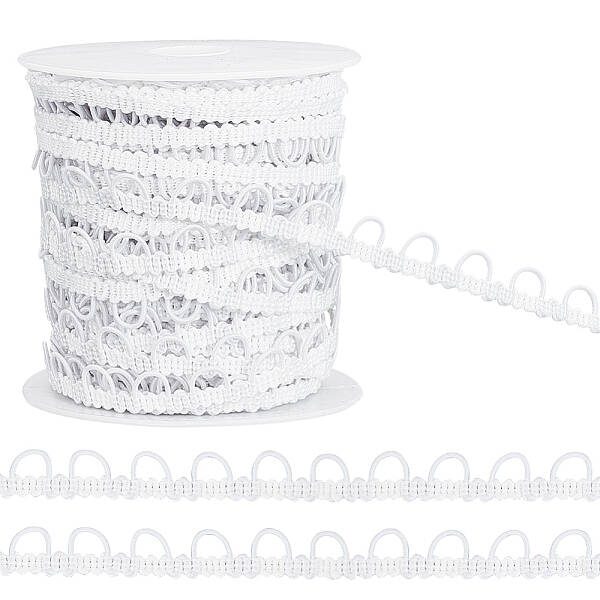 22.5 Yards Nylon Elastic Ribbons with Loops