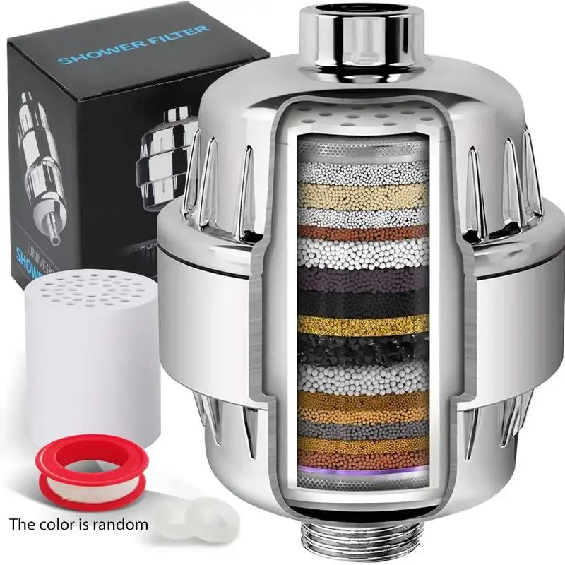 Shower Filter, 1 Count Hard Water Purification Shower Head Filter, Activated Carbon Tap Water Purifier