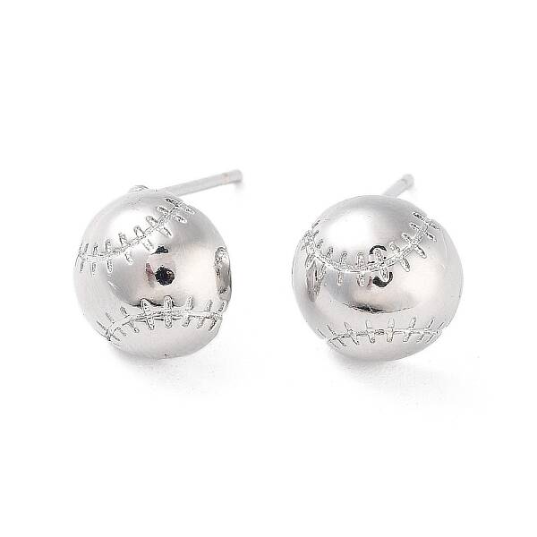 Brass Stud Earrings