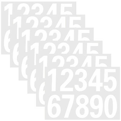 Number 0-9 PET Self-Adhesive Reflective Mailbox Stickers
