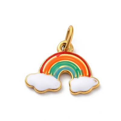 304 Stainless Steel Enamel Pendants