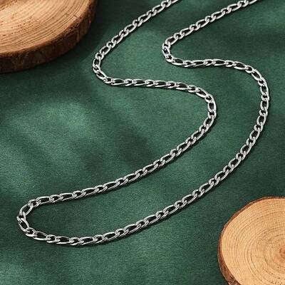 Non-Tarnish 304 Stainless Steel Figaro Chain Necklaces