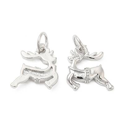 Christmas Rack Plating Brass Pendants