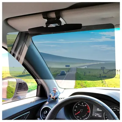 Car Visor, Adjustable Angle Car Sun Visor, Anti-glare Safe Driving Car Sun Visor Extender, Universal for Cars, Trucks, SUVs