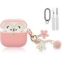 Compatible with AirPods 4 Case 2024, Premium Soft Silicone Protective Case Cover for Apple AirPods 4th Generation with Cleane...