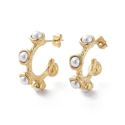 PVD Vacuum Plating 304 Stainless Steel Stud Earrings