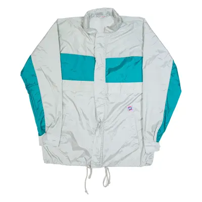 SPORTING LIFE Mens Windbreaker Jacket Grey Hooded L