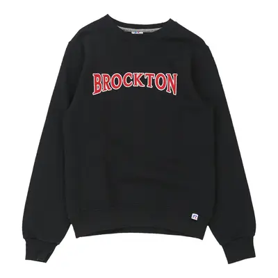 Brockton Russell Athletic Graphic Sweatshirt - Small Black Cotton Blend