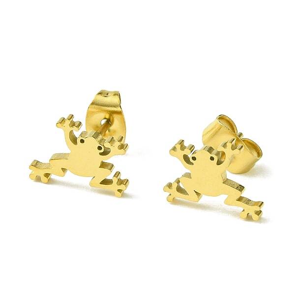 Cute Little Animal Theme 304 Stainless Steel Stud Earrings