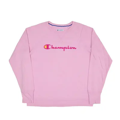 CHAMPION Sweatshirt Pink Womens XL