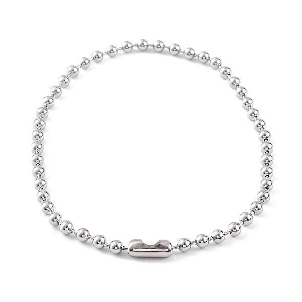Non-Tarnish 304 Stainless Steel Ball Chain Necklaces for Women