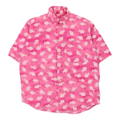 Age 11-12 Best Company Patterned Shirt - XL Pink Cotton
