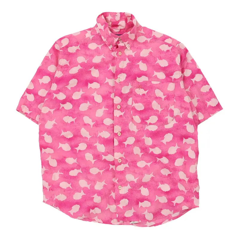 Age 11-12 Best Company Patterned Shirt - XL Pink Cotton