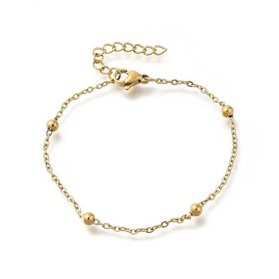 Ion Plating(IP) 304 Stainless Steel Satellite Chains Bracelet for Women