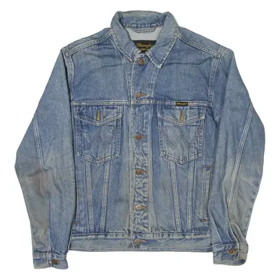 Vintage WRANGLER Mens Denim Jacket Blue 90s S